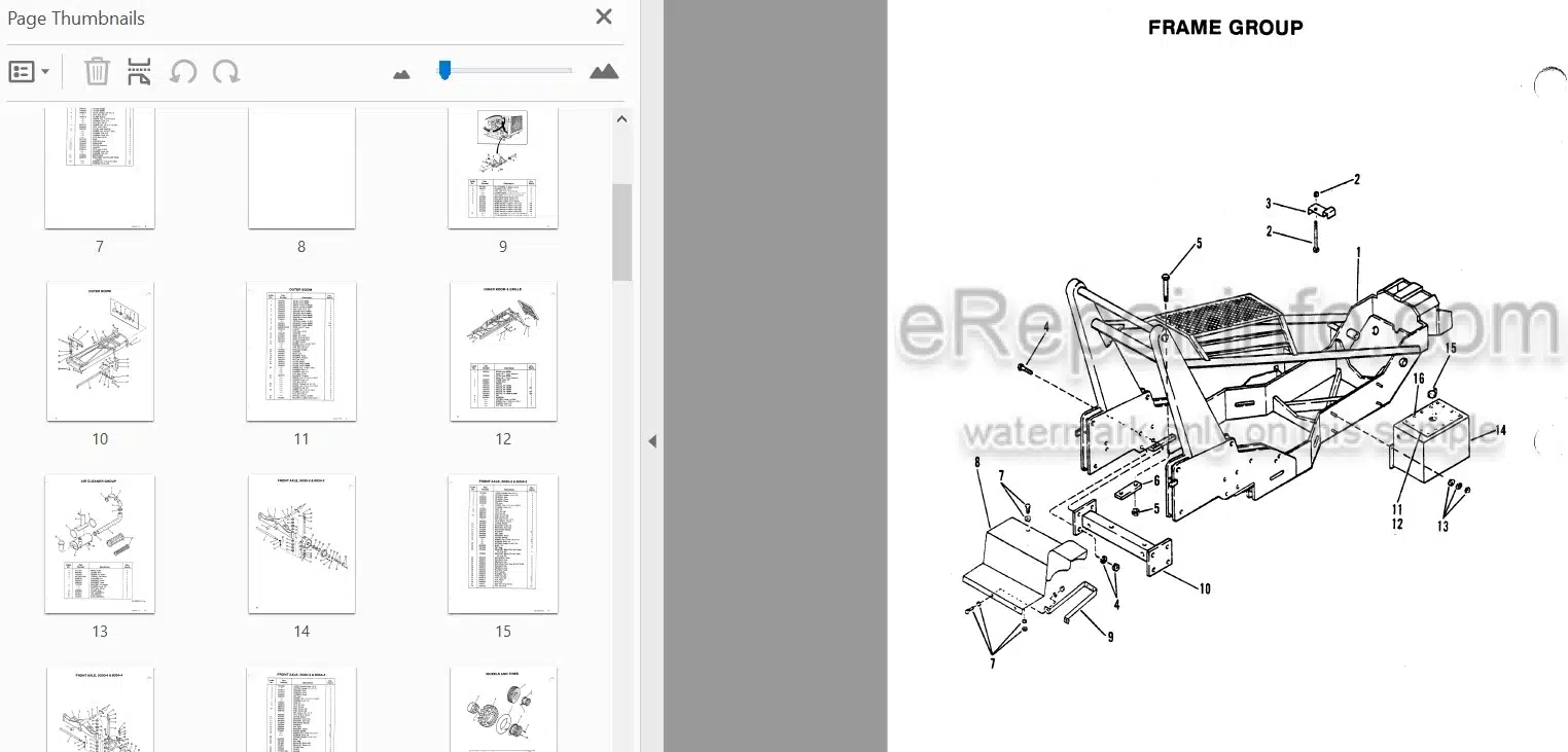 Photo 3 - JLG Skytrak 5030 6034 Illustrated Parts Manual Telehandler