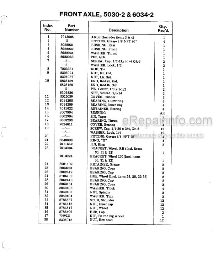 Photo 4 - JLG Skytrak 5030 6034 Illustrated Parts Manual Telehandler