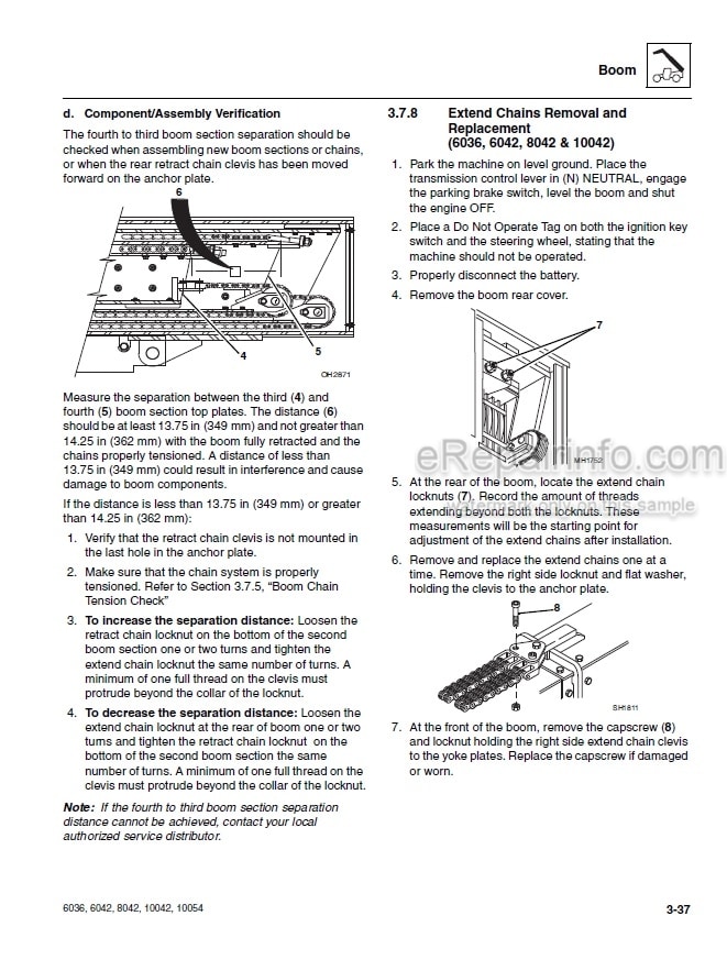 Photo 7 - JLG Skytrak 6036 6042 8042 10042 10054 Service Manual Telehandler