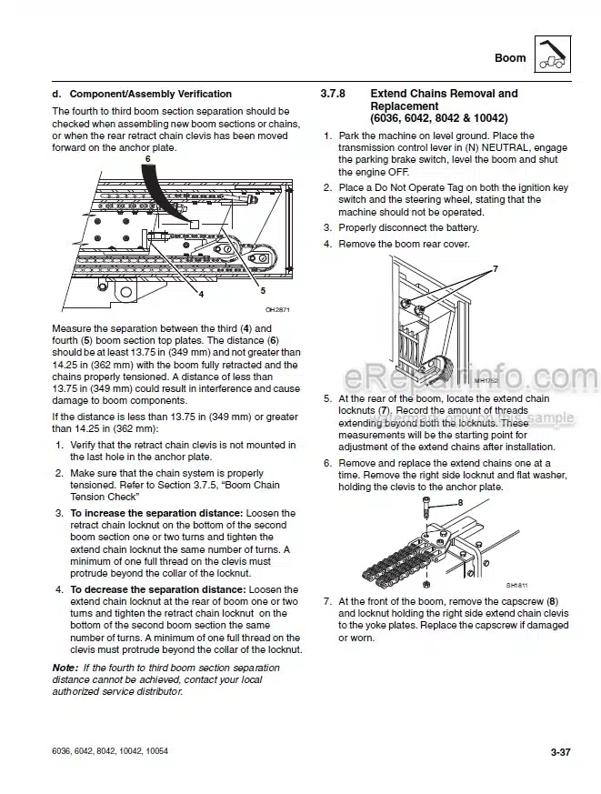Photo 5 - JLG Skytrak 6036 6042 8042 10042 10054 Service Manual Telehandler