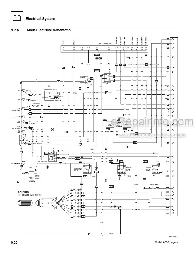 Photo 5 - JLG Skytrak 6036 Service Manual Telehandler SN 14834 & After