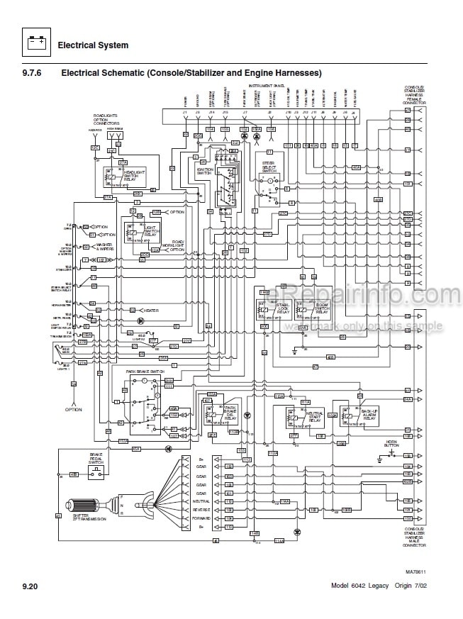 Photo 4 - JLG Skytrak Legacy 6042 Service Manual Telehandler