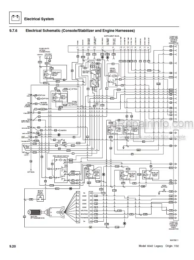 Photo 4 - JLG Skytrak Legacy 6042 Service Manual Telehandler