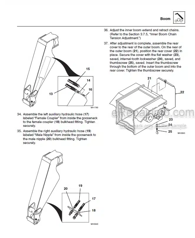 Photo 9 - JLG Skytrak Legacy 8042 10042 10054 Service Manual Telehandler