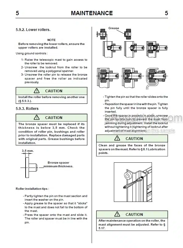 Photo 9 - JLG Toucan 1010 Service Manual Mast Boom Lift