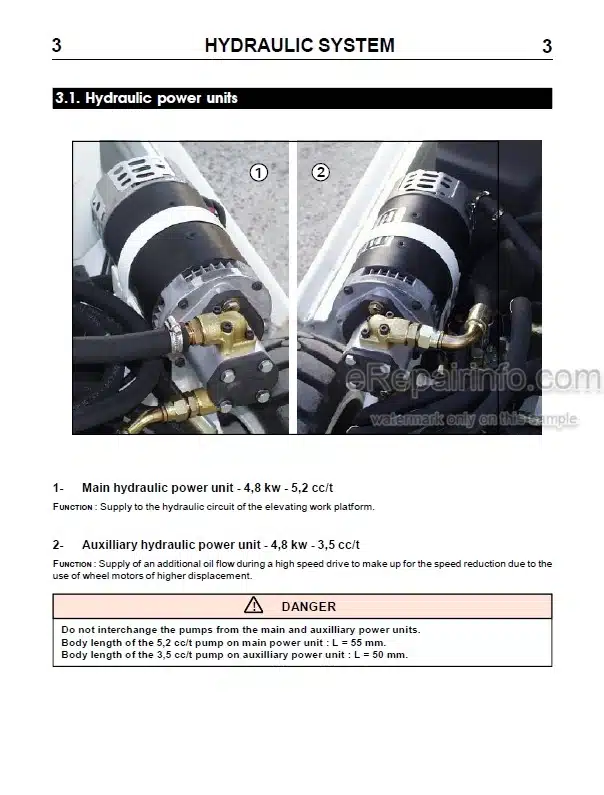 Photo 4 - JLG Toucan 1210 1310 Service Manual Mast Boom Lift