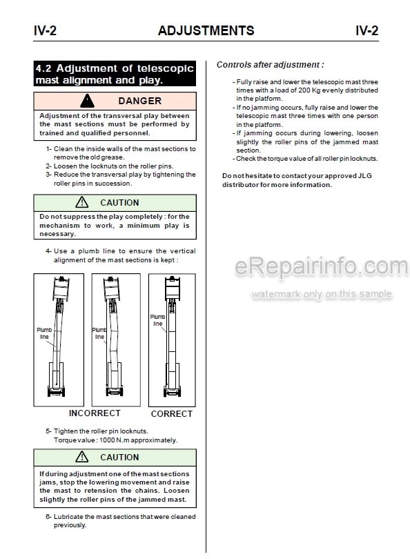 Photo 5 - JLG Toucan 861 Service Manual Mast Boom Lift