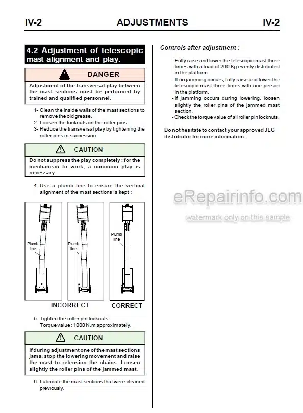 Photo 5 - JLG Toucan 861 Service Manual Mast Boom Lift