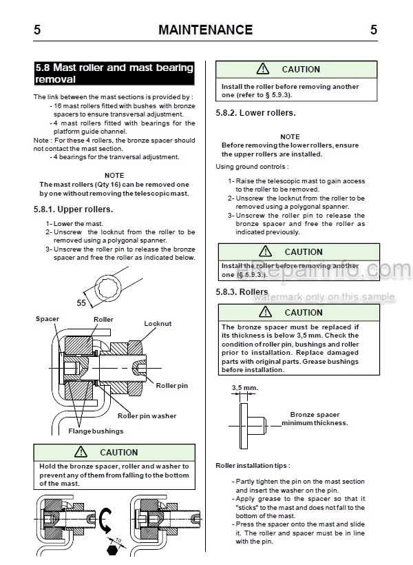 Photo 3 - JLG Toucan 910 Service Manual Mast Boom Lift