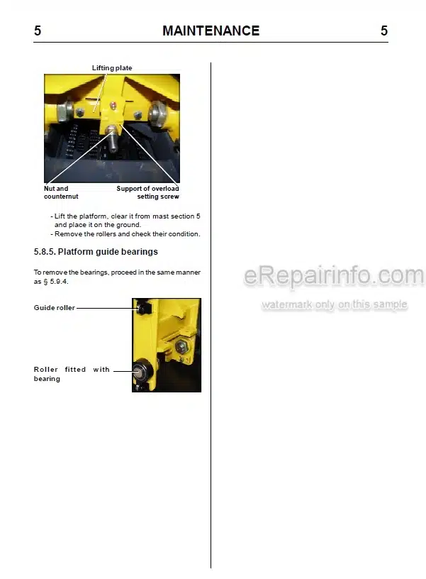 Photo 11 - JLG Toucan 910 Service Manual Mast Boom Lift