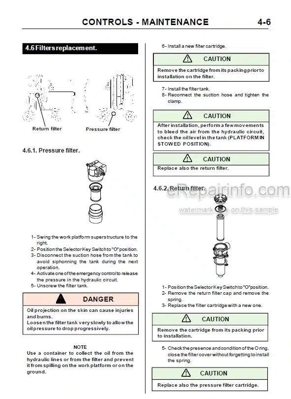 Photo 7 - JLG V2039E Service Manual Work Platform