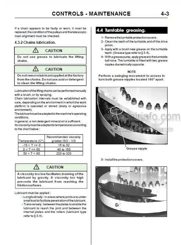 Photo 5 - JLG V2039E Service Manual Work Platform