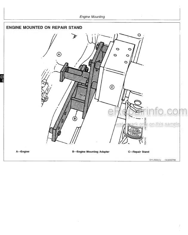 Photo 3 - John Deere 300 Series 3179 4239 6359 4276 6414 Technical Manual Diesel Engine CTM4