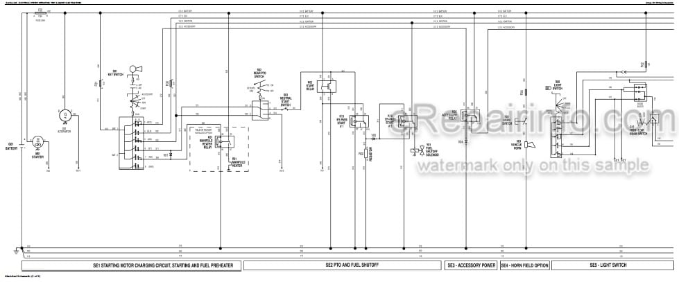 Photo 4 - John Deere 6103 6203 6403 6603 Diagnosis And Tests Service Manual Tractor