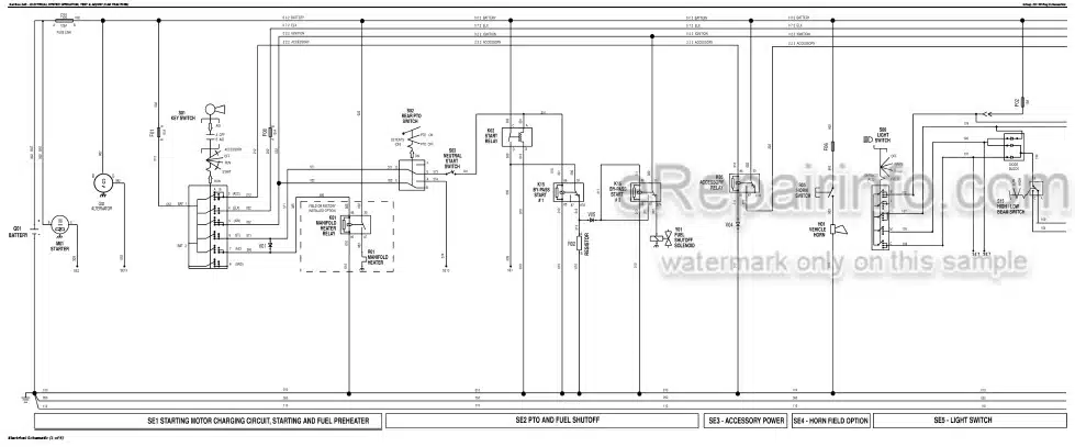 Photo 4 - John Deere 6103 6203 6403 6603 Diagnosis And Tests Service Manual Tractor