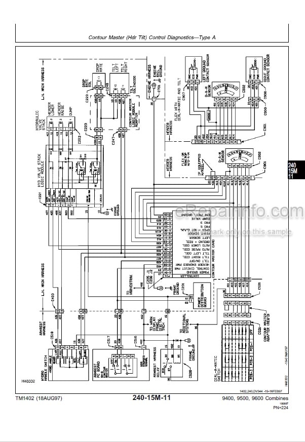 Photo 4 - John Deere 9400 9500 9600 Diagnosis And Tests Manual Combine