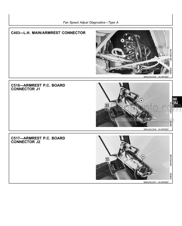 Photo 4 - John Deere 9400 9500 9600 Diagnosis And Tests Manual Combine