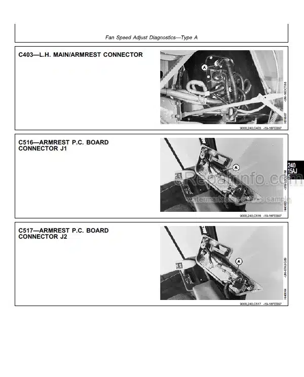 Photo 9 - John Deere 9400 9500 9600 Diagnosis And Tests Manual Combine