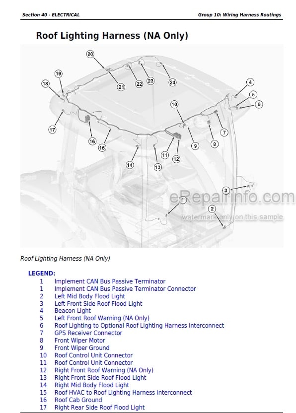 Photo 3 - John Deere 9460RT 9510RT 9560RT Repair Manual Tractor