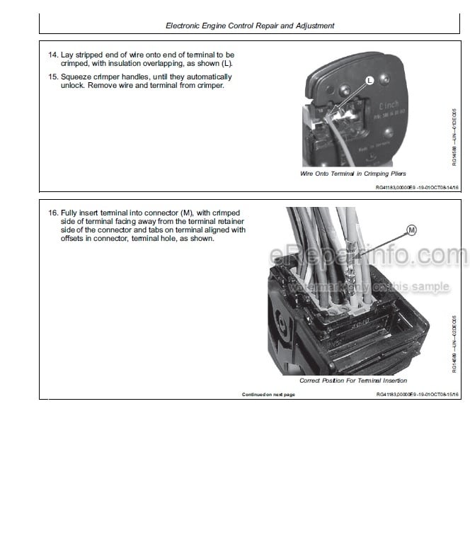 Photo 5 - John Deere Power Tech E4.5 6.8L Component Technical Manual Diesel Engine Level 16 Electronic Fuel System With Denso HPCR