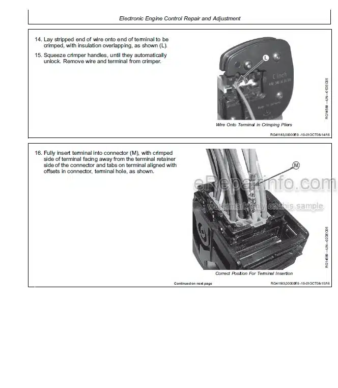 Photo 5 - John Deere Power Tech E4.5 6.8L Component Technical Manual Diesel Engine Level 16 Electronic Fuel System With Denso HPCR