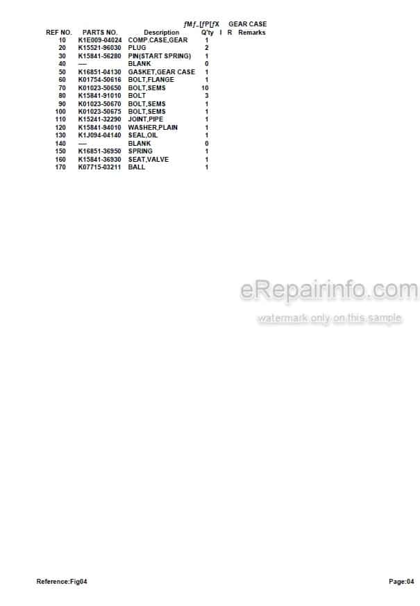 Photo 4 - Kubota D722-E48-BHTU-1 Parts Catalog Engine
