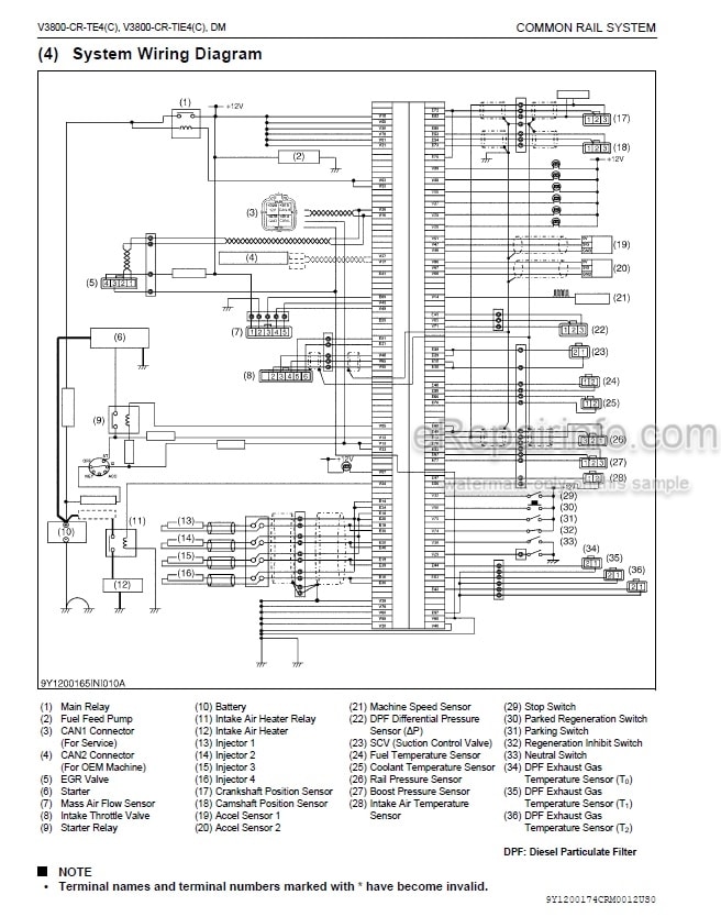 Photo 5 - Kubota V3800-CR-TE4 V3800-CR-TIE4 V3800-CR-TE4C V3800-CR-TIE4C Diagnosis Manual Common Rail System