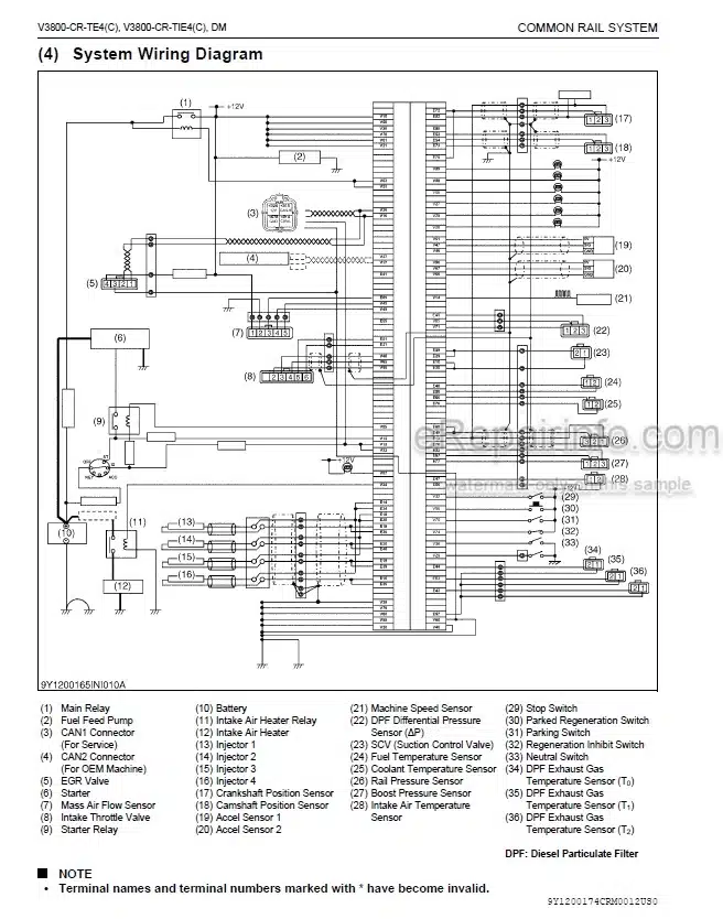 Photo 5 - Kubota V3800-CR-TE4 V3800-CR-TIE4 V3800-CR-TE4C V3800-CR-TIE4C Diagnosis Manual Common Rail System