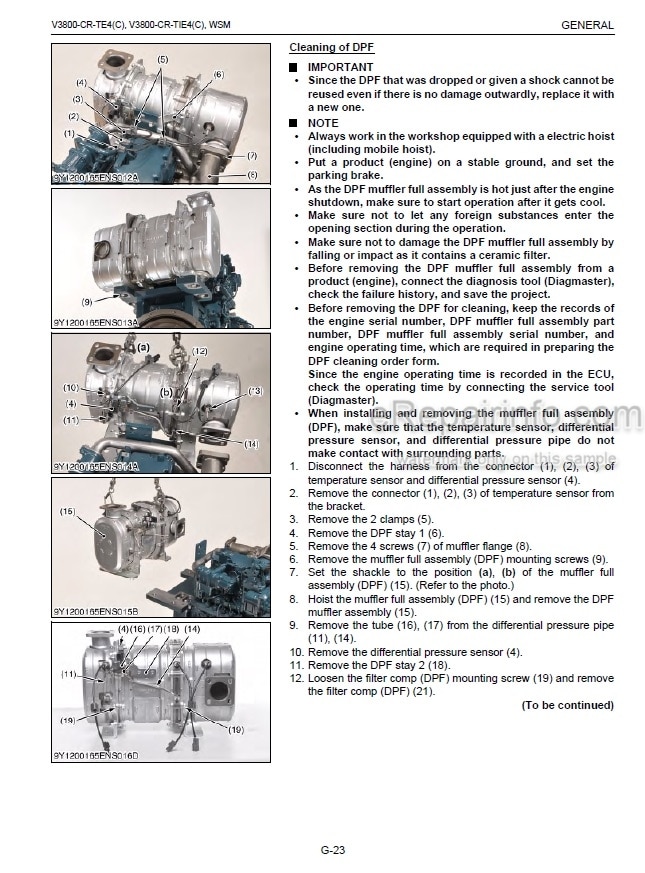 Photo 3 - Kubota V3800-CR-TE4 V3800-CR-TE4 V3800-CR-TIE4 V3800-CR-TE4C V3800-CR-TIE4C V3800-CR-TIE4C Workshop Manual Diesel Engine