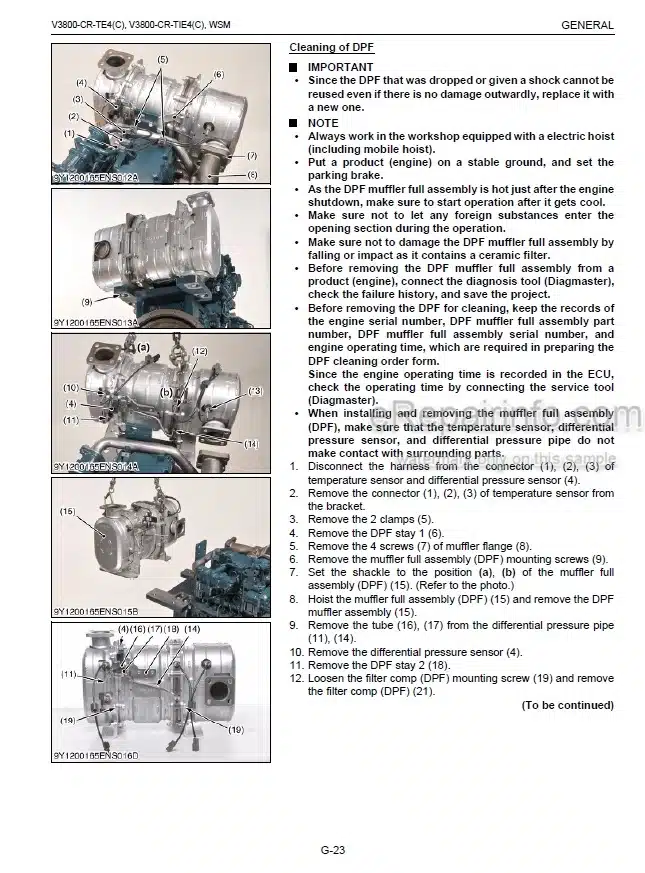 Photo 3 - Kubota V3800-CR-TE4 V3800-CR-TE4 V3800-CR-TIE4 V3800-CR-TE4C V3800-CR-TIE4C V3800-CR-TIE4C Workshop Manual Diesel Engine