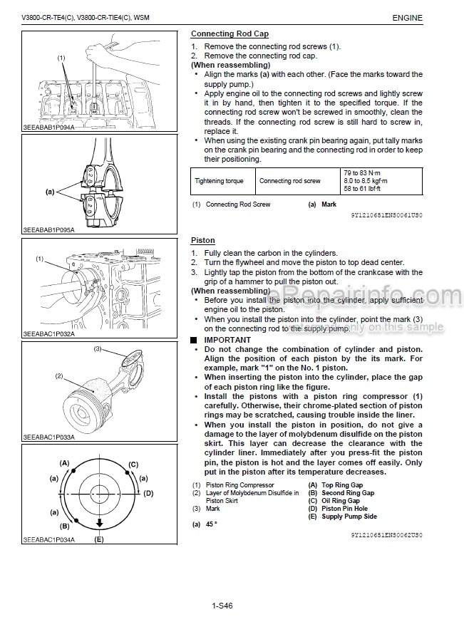 Photo 6 - Kubota V3800-CR-TE4 V3800-CR-TIE4 V3800-CR-TE4C V3800-CR-TIE4C Diagnosis Manual Common Rail System