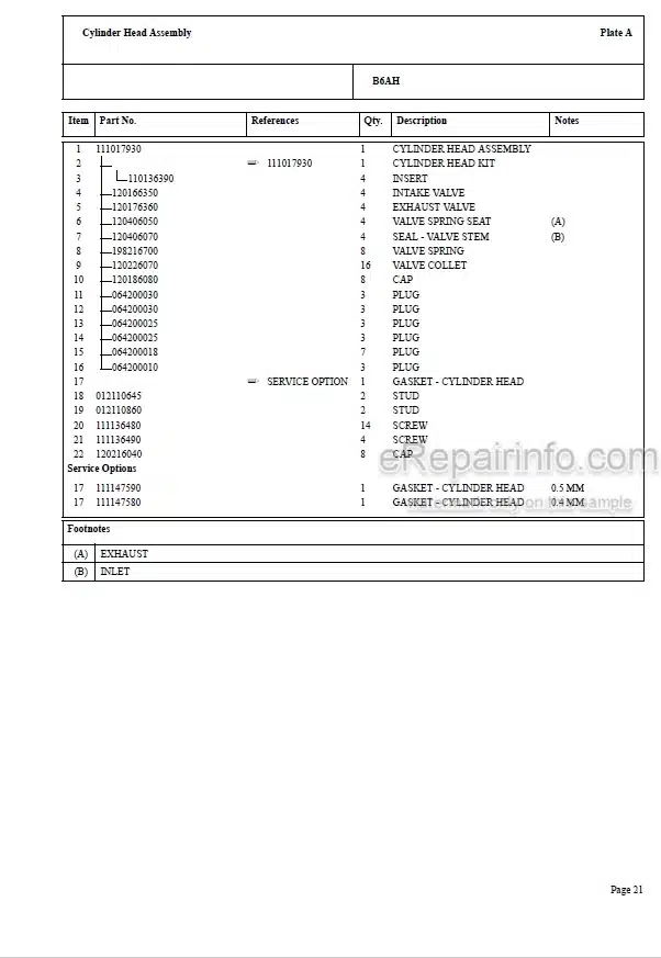 Photo 4 - Perkins HP81485U Parts Catalog Engine