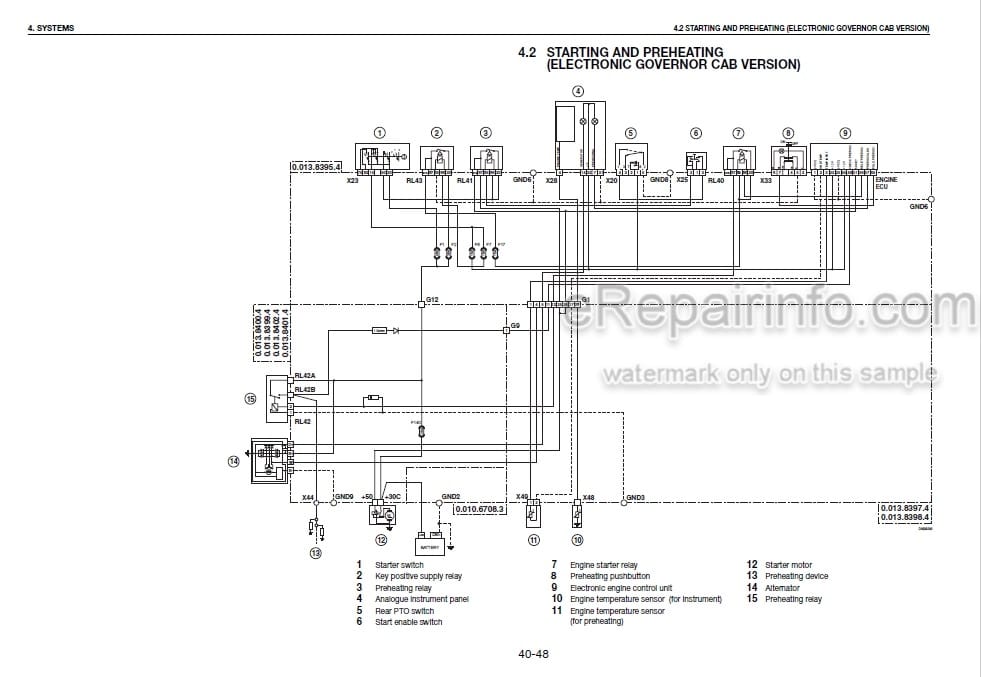 Photo 4 - Same Dorado 70 75 90 100 Series S V Workshop Manual Tractor