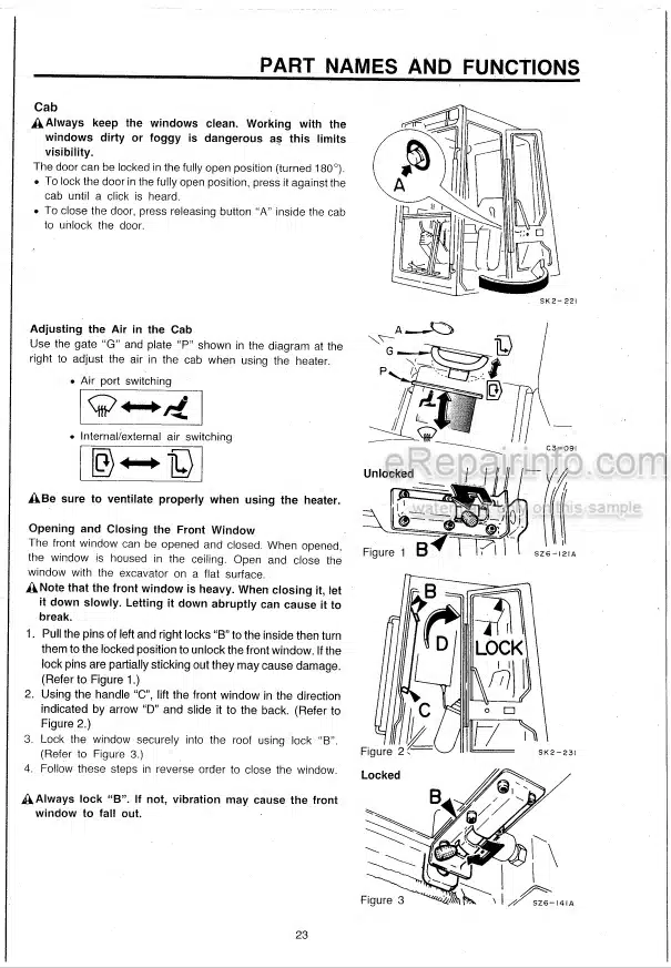 Photo 7 - Takeuchi TL26 Operators Manual Crawler Loader 2620186-