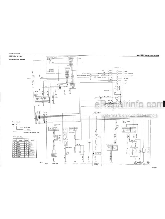 Photo 3 - Takeuchi TB020 Workshop Manual Compact Excavator 1203001