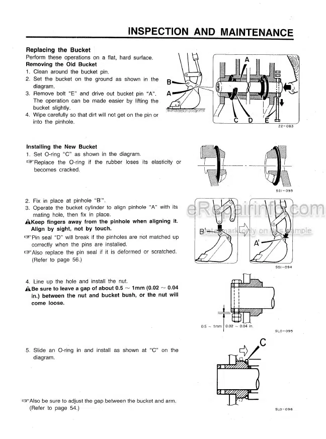 Photo 1 - Takeuchi TB045 Operators Manual Compact Excavator