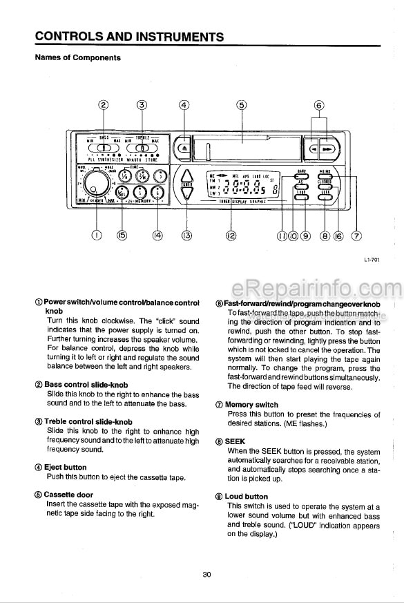 Photo 5 - Takeuchi TB070W Operators Manual Compact Excavator 1713004-