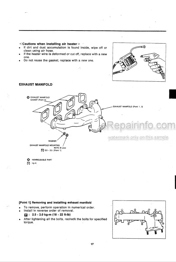 Photo 6 - Takeuchi TB070W Workshop Manual Compact Excavator 17N0004-