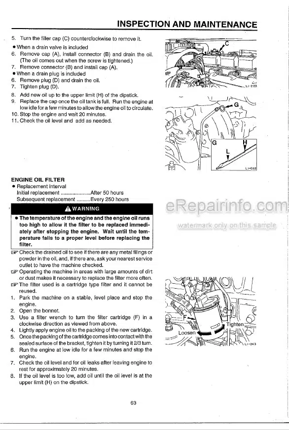 Photo 1 - Takeuchi TB070 Operators Manual Compact Excavator 1703004-
