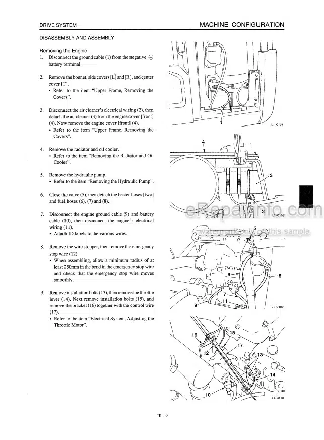 Photo 2 - Takeuchi TB070 Workshop Manual Compact Excavator 1703004-