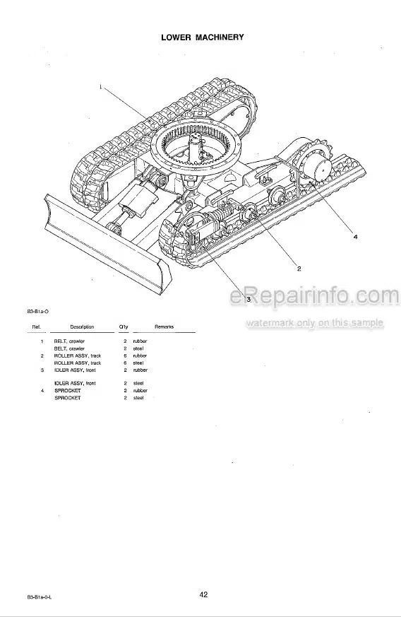Photo 3 - Takeuchi TB100 Operators Manual Compact Excavator