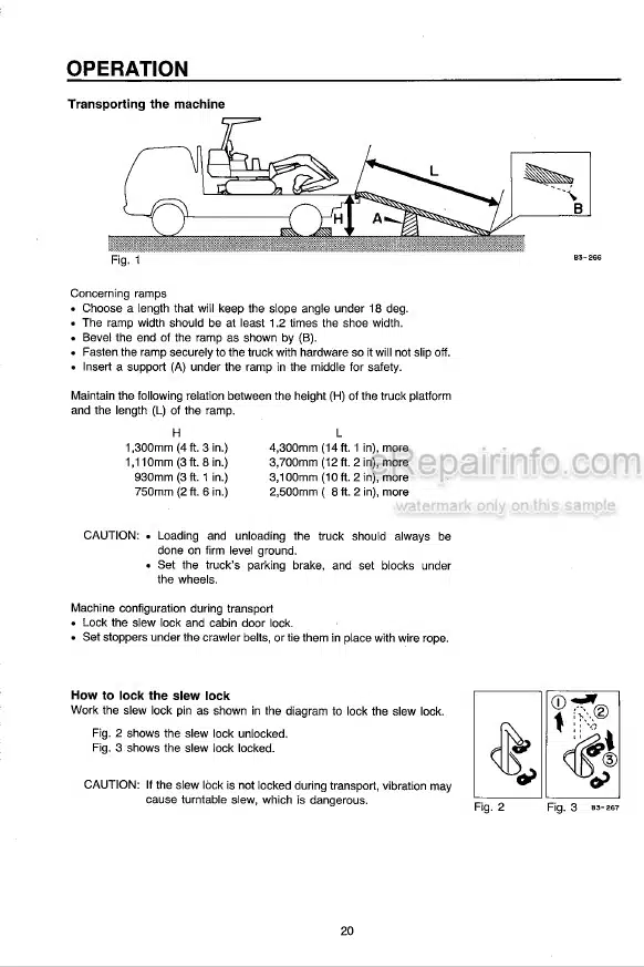 Photo 5 - Takeuchi TB100 Operators Manual Compact Excavator