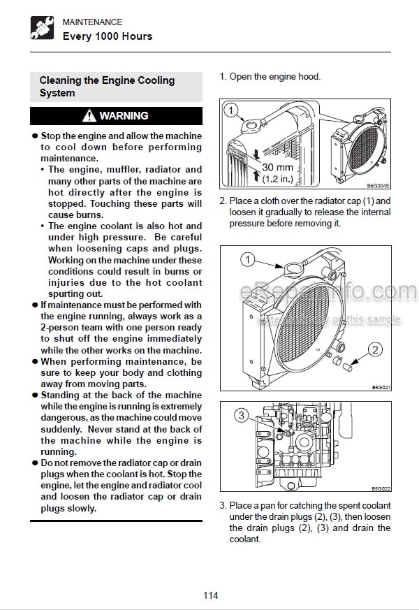Photo 7 - Takeuchi TB1140 Workshop Manual Hydraulic Excavator 51420001-