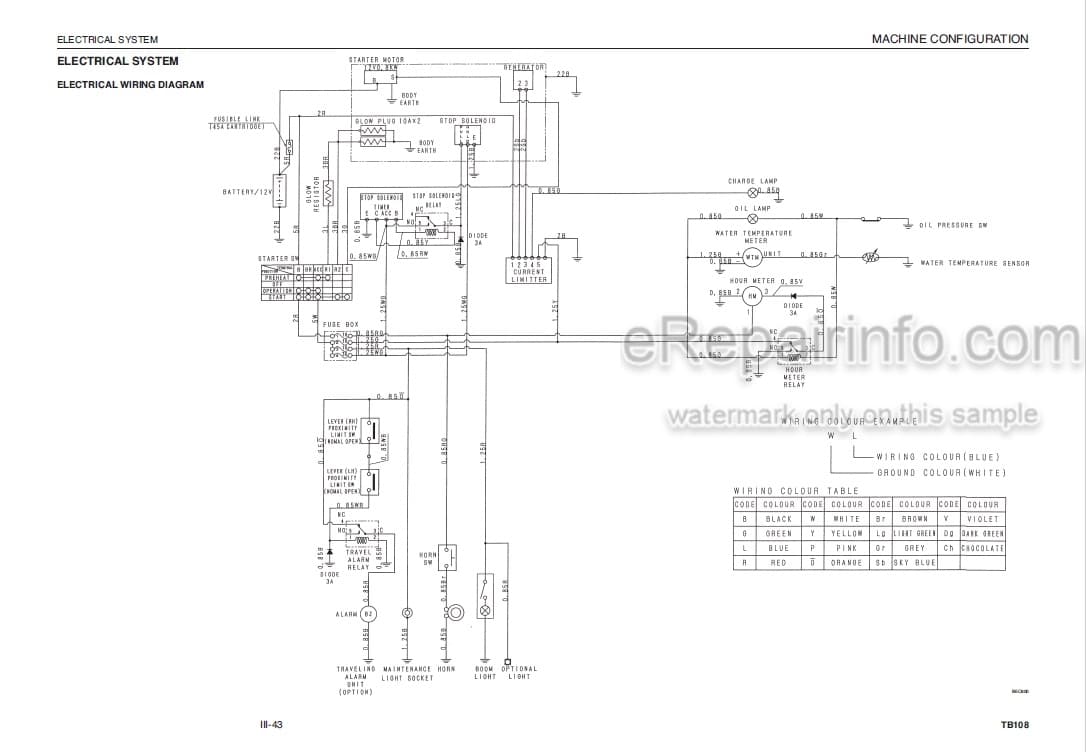 Photo 6 - Takeuchi TB108 Workshop Manual Compact Excavator 10810004-