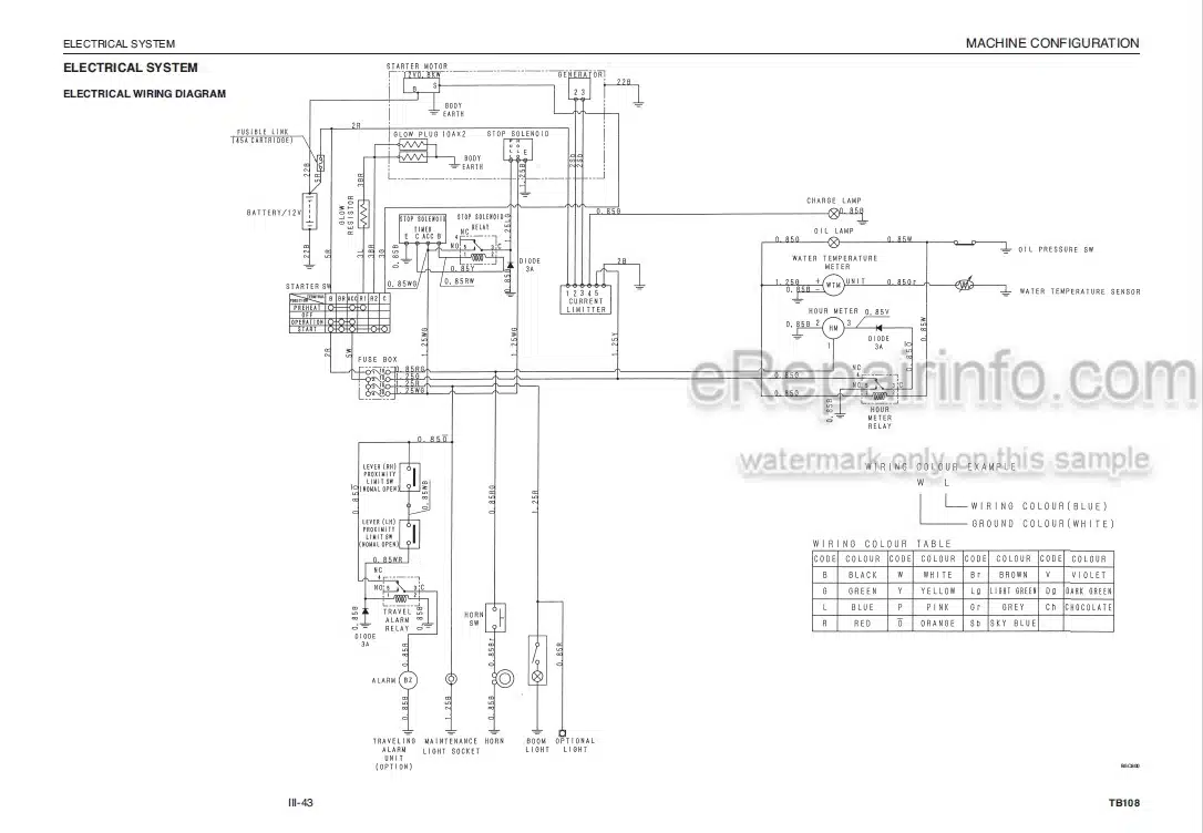 Photo 6 - Takeuchi TB108 Workshop Manual Compact Excavator 10810004-