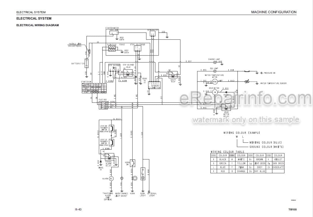 Photo 3 - Takeuchi TB108 Workshop Manual Compact Excavator 10820001-