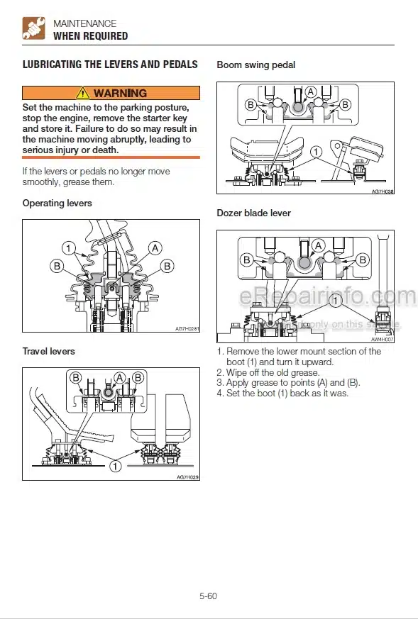 Photo 6 - Takeuchi TB1140 Series 2 Operators Manual Hydraulic Excavator 514400002-