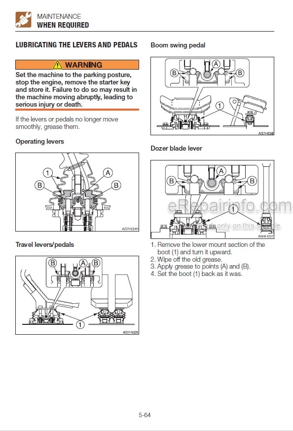 Photo 5 - Takeuchi TB1140 Series 2 Operators Manual Hydraulic Excavator 514400229-