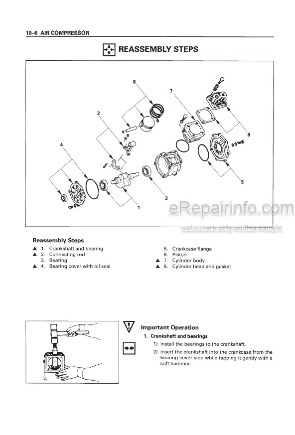 Photo 6 - Takeuchi TB1140 Workshop Manual Hydraulic Excavator 51410001-