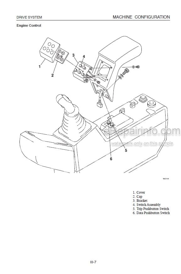 Photo 4 - Takeuchi TB1140 Workshop Manual Hydraulic Excavator 51420001-
